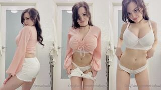 Tessa Fowler Nude Bathroom Striptease OnlyFans Video