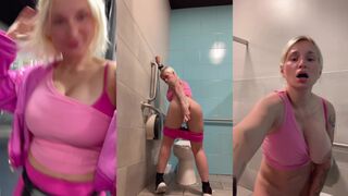 New Zoie Burgher Masturbating At The Public Gym