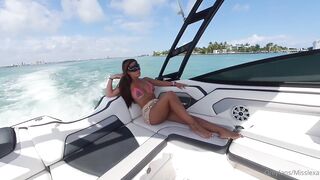 Miss Lexa Threesome Sex Tape On The Boat