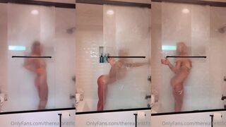 therealbrittfit ppv shower dildo masturbation onlyfans