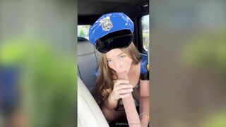 Skylar Mae - Cop Girl Huge Dildo Fuck