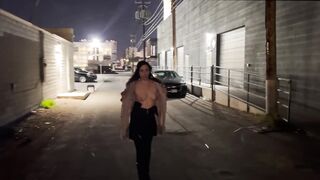 Nicole Niagara A night out flashing & playing with my pussy