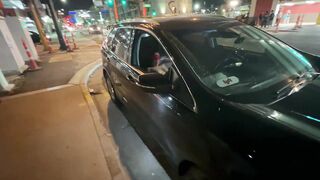 Nicole Niagara Blindfolded ENF can't stop her pussy from cumming while strangers walk