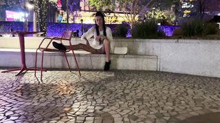 Nicole Niagara Las Vegas street masturbation