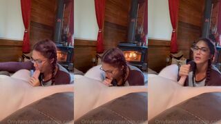 A.C OF - Log Cabin Blowjob