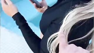 Kayley Gunner - Poolside Voyeur With Flesh Mechanic And Joanna Angel