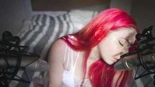 The Sounds of Girls ASMR Red Hair Girl Kissing Mics