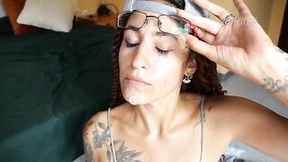 kristen wylde a very sloppy blowjob to ask for forgive