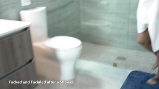 C.C OF - Fucked & Facialized After A Shower