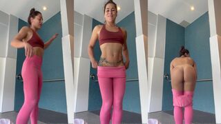 jessicaeye post gym striptease