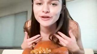Megnutt02 Topless Turkey Feast Video Leaked