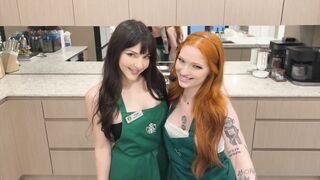 Starbucks Sluts ForestFaye And NaomiAtNight Threesome Sex