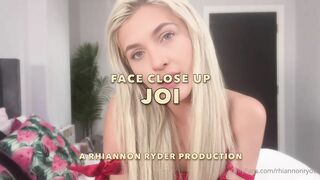 Rhiannon Ryder Close Up Face Joi