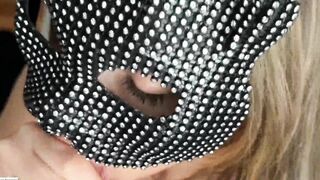 Christina Khalil bj in mask