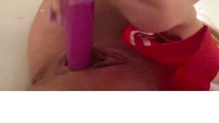 Ariana sexy blonde PoV dildo solo