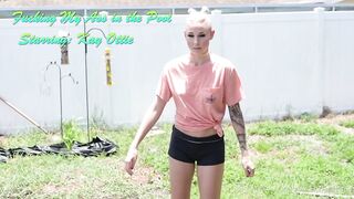 Kay Ottie Fucking My Ass In The Pool