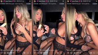 Lyna Perez and Leila Live Scene