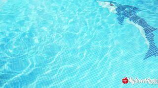 mysweetapple claire poolside 3some