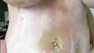Matildem naked food and pussy play