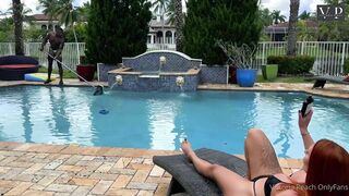 Victoria Peach - BBC Hard Fuck With The Pool Boy