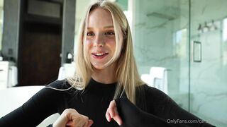 Caroline Zalog Black Skims Try-on