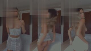 Carolina Samani Shows Tits Striptease