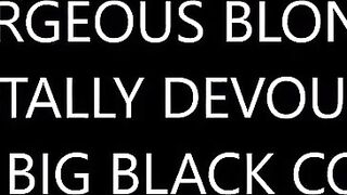 gorgeous blonde totally devours cock