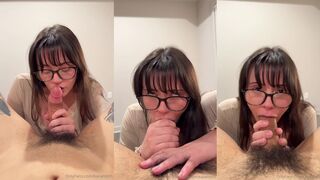 Jakara Mitchell POV Homemade Blowjob Titjob