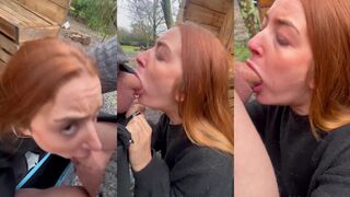 Lola Diamond outdoor deepthroat