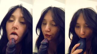 kiakuromi dildo blowjob ppv