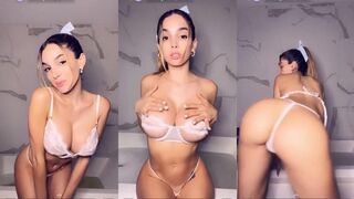 Lyna Perez Nude Tits and micro thong