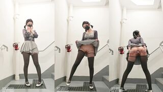 anaimiya public stripe tease ppv