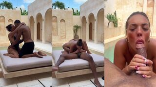 Alanna Pow- BBC in Jacuzzi Suite Bed